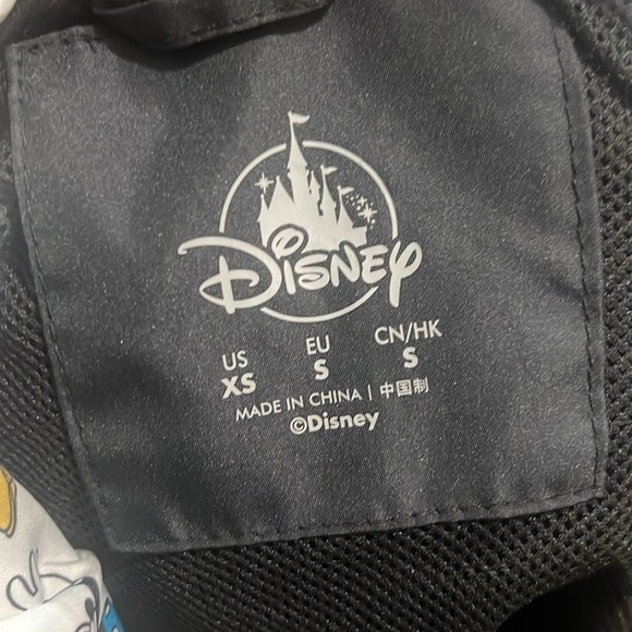 Disney Black Mickey Mouse Disney World Rain Jacket XS - Picture 10 of 11